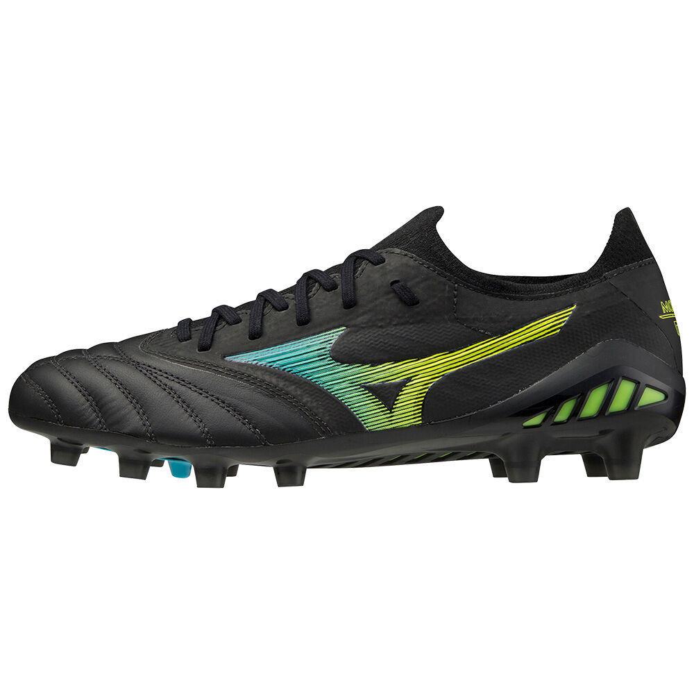 Mizuno Morelia Neo Iii Beta Elite Férfi Focicipő Fekete/Kék Türkiz ZEW591730